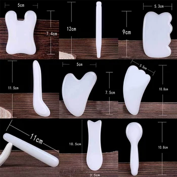 

Natural Jade Facial Face Scratch Massager Facial Scraping Board Body Facial Eye Acupoint Massage Relaxing Health Care