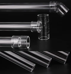Length 200-500mm Diameter 2-100mm Transparent Acrylic Pipe Plastic Hard Pipe Clear Acrylic Organic Glass Tube Bonding Aquarium