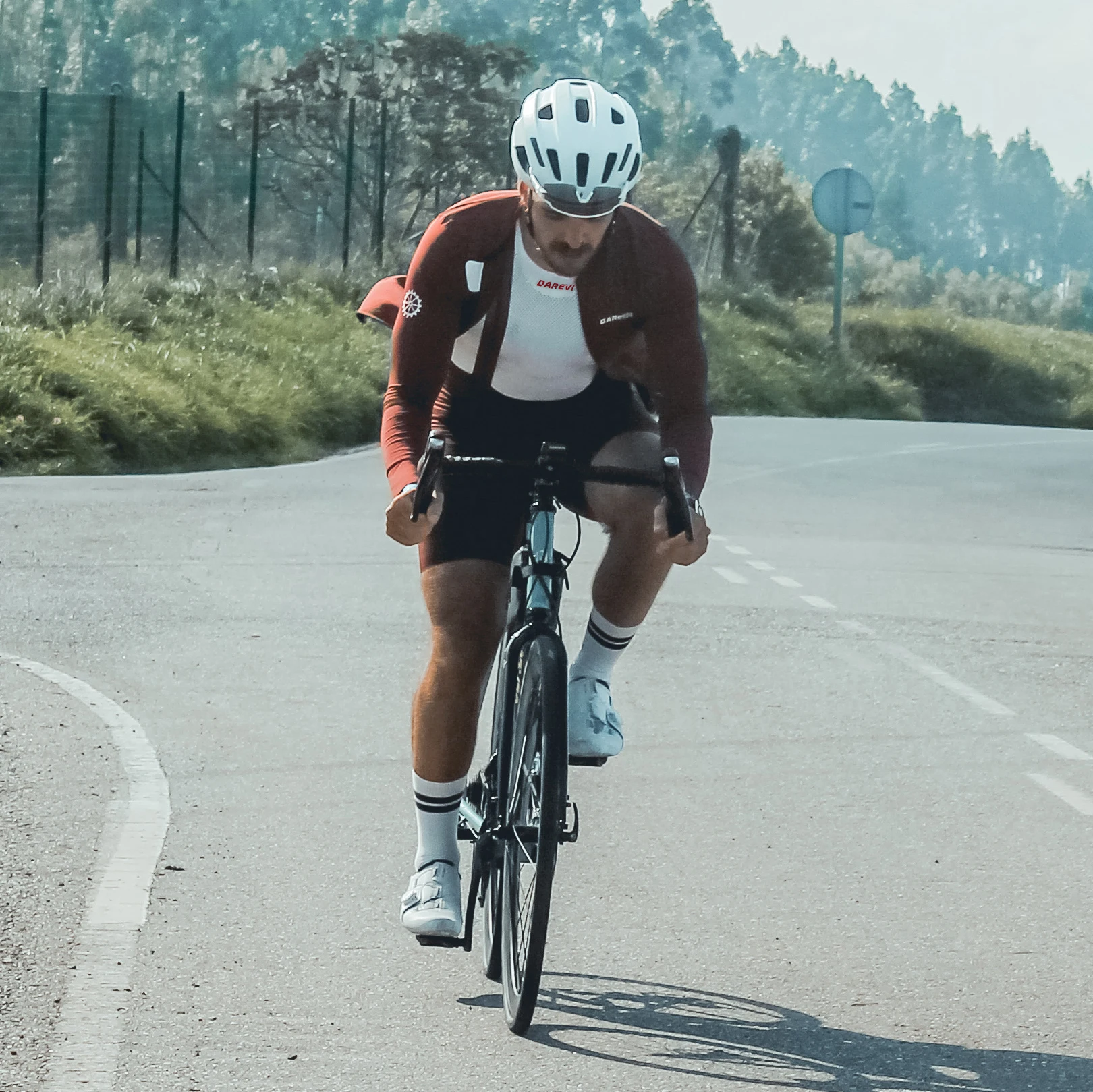 DAREVIE Camisa de rejilla sin costuras para ciclismo, ropa