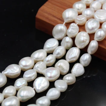 

Natural Baroque Freshwater Pearl Irregular Bulk Beads Strand 4-10MM for DIY Necklace Bracelet 14.5 Inch