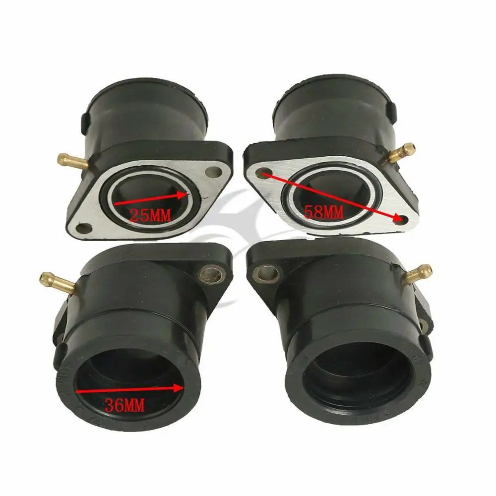 

Motorcycle 4Pcs Carburetor Interface Adapter For Yamaha XJR400 1993-1999 94 95 96 97 98