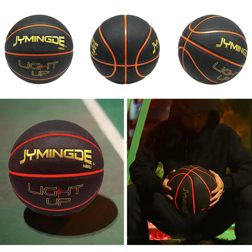 

Light Up Basketball Durable Luminous Basketball With Two High Bright LED Lights Perfect For Night Games Basketball Ball Shotloc
