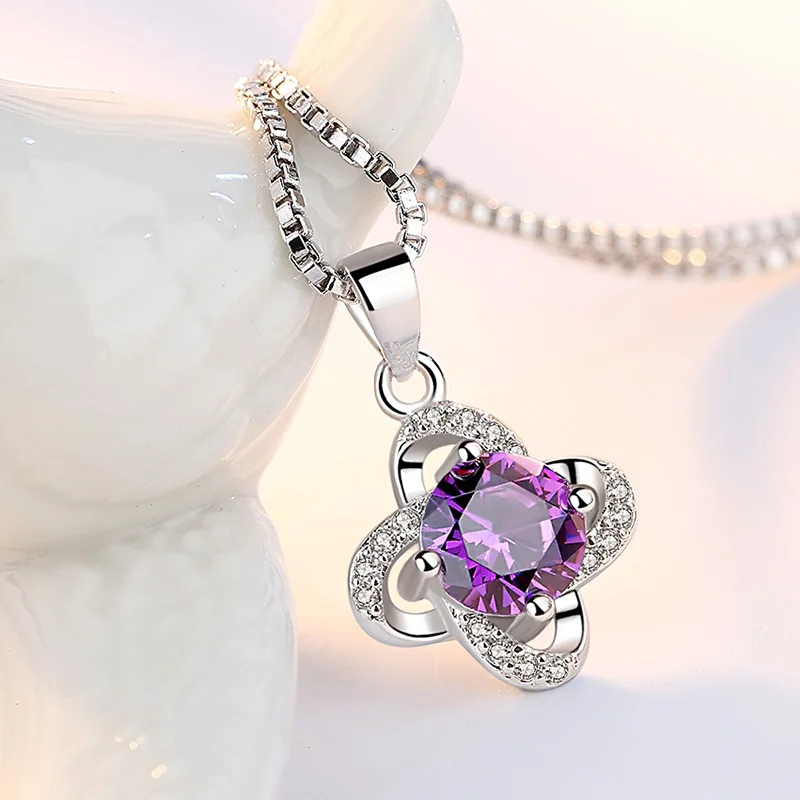 

2019 New Cute Leaf Cute Eternal flower Language Pendant Necklace Women's Office Girls Leaf Grass Jewelry Wholesale Sale