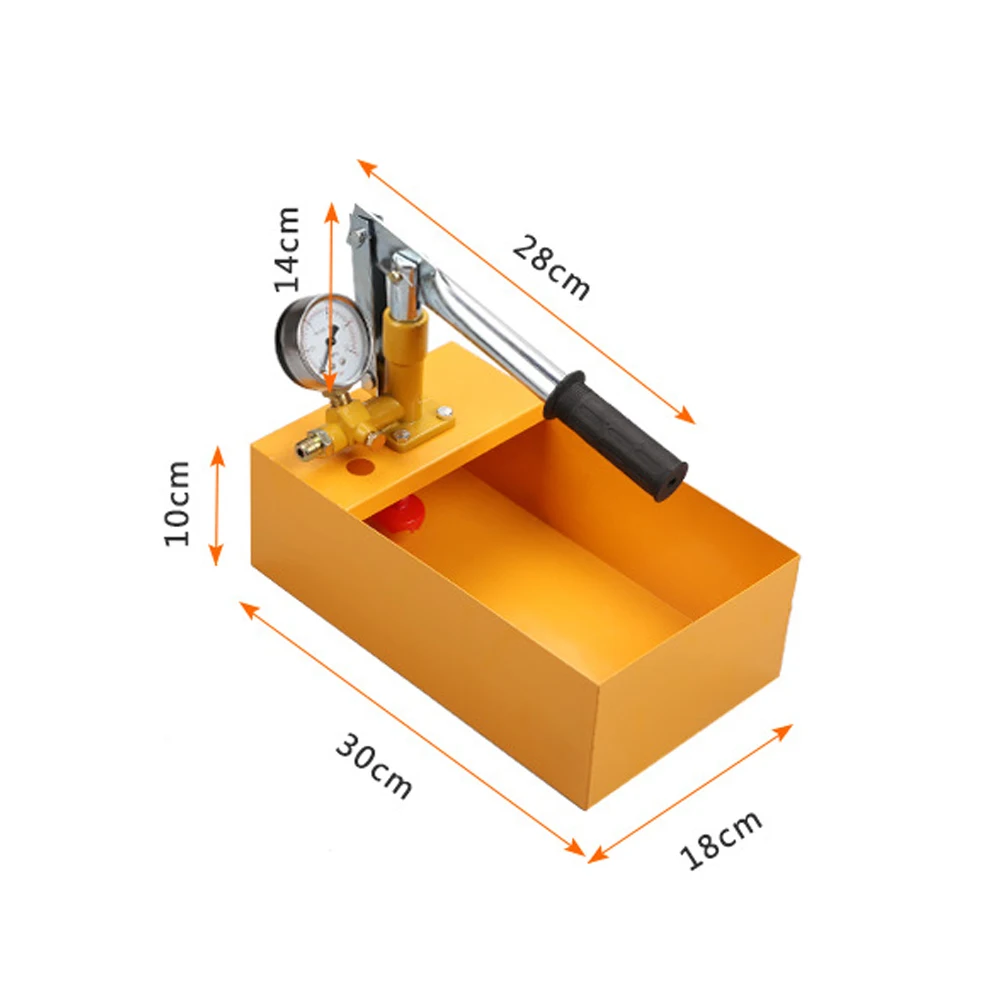 Pompe de Test Hydraulique Manuelle en Aluminium, Testeur de Pression d'Eau  de 25kg, 2,5 MPa, avec Tuyau G1/2 Pouces - AliExpress