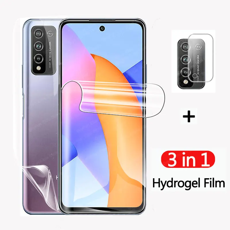 Гидрогелевая пленка 3 в 1 для Honor 10X Lite 9s 9a защитная задней крышки объектива Huawei huawey