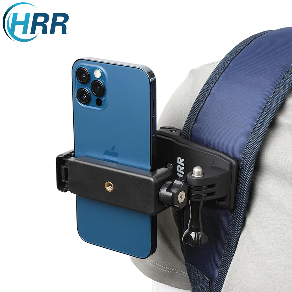 Iphone 12 Pro Xr Xs Max X 8 7 Plus Samsung Huawei Xiaomi Gopro 98アクションカメラ用の電話クリップ付きバックパックストラップクリップマウント 携帯電話ホルダー スタンド Aliexpress