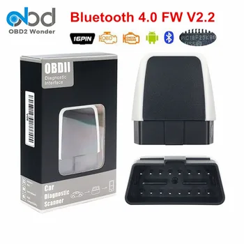 

V08 OBD2 ELM327 Bluetooth 4.0 PIC18F25K80 V2.2 OBDII Diagnostic Interface IOS Android PC Works ELM 327 V2.2 Update of V1.5 Scan
