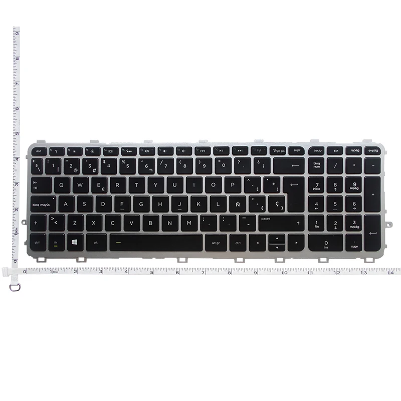 Teclado Portátil Espanhol para hp Quadro de Teclado Retroiluminado hp Envy 15-j 15t-j 15z-j 15-j000 15t-j000 15z-j000 15-j151sr sp - Imagem 2