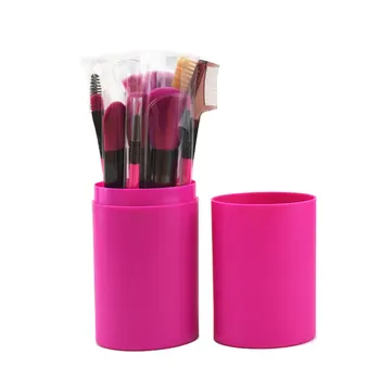 

Professional 12 Piece/Lot Eye Shadow Blending Eyeliner Eyelash Eyebrow Brushes Make Up Brush Set And Cosmetic Brush