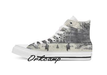 

Winter s coming Custom Casual High Top lace-up Canvas shoes sneakers Drop shipping