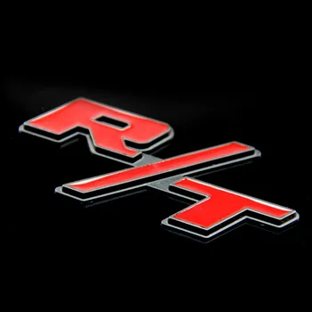 

3D metal R/T RT Logo Emblem Badge Decal Car sticker styling Auto Accessories For Dodge Ram Charger Challenger For Chrysler