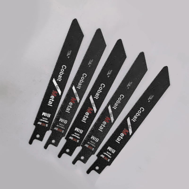 

5x 150mm 6 14 TPI Flexible Reciprocating Saw Blades S922BF For Metal Durable