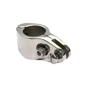 

20/22/25/30/32mm 316 Stainless Steel Fitting Boat Bimini Top Hinged With 2 Screws Jaw Slide Easy Install Marine Hardware