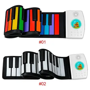 

Digital Keyboard Roll-Up Piano Silicone Electric Hand Piano Gift for Kids