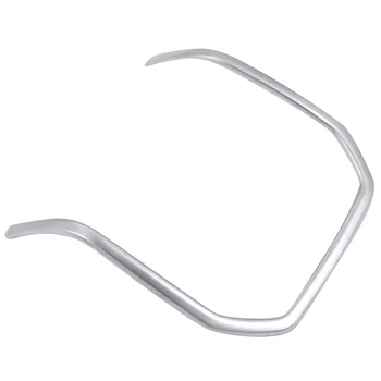 

NEW-Chrome Steering Wheel Decorative Strips Cover Trim Stickers For Land Rover Range Rover Interior Accessories 2012-2017