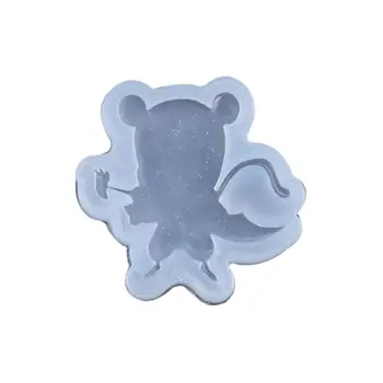 

4 Pcs/set DIY Hand-made Crystal Epoxy Gel Mirror Cat Tail Modeling Mold Material Set Y4QB