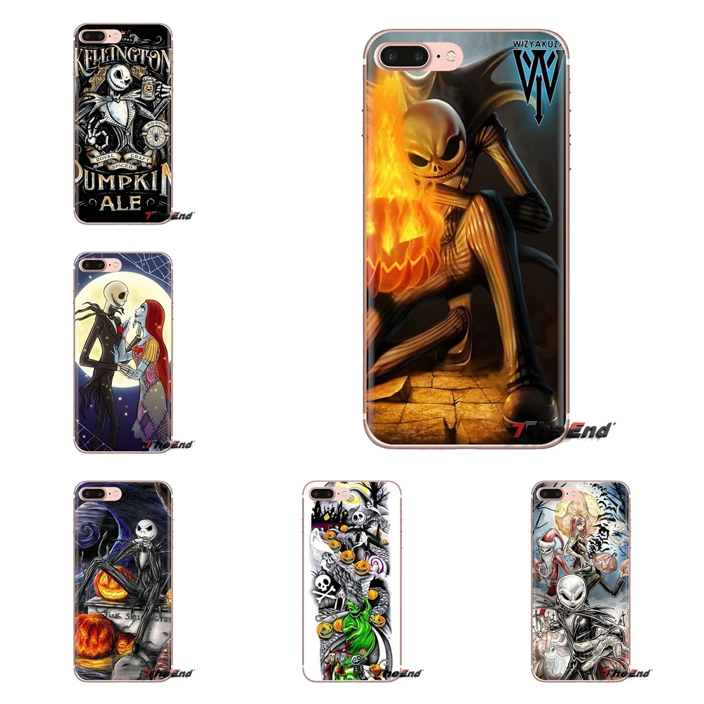 Soft Silicone Case For Huawei Nova 2 3 2i 3i Y6 Y7 Y9 Prime Pro GR3 GR5 2017 2018 2019 Y5II Y6II Jack and Sally Nightmare before |
