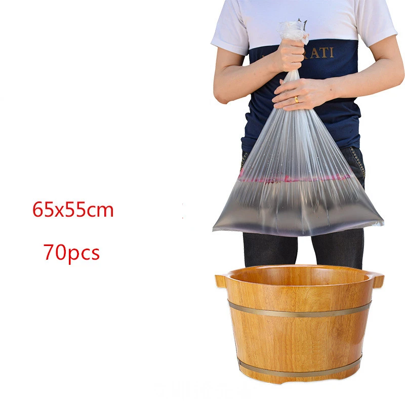 

70pcs Foot Care Tool Disposable Foot Tub Liners Bath Basin Bags For Feet Pedicure Foot Detox SPA Heat Preservation Accessories