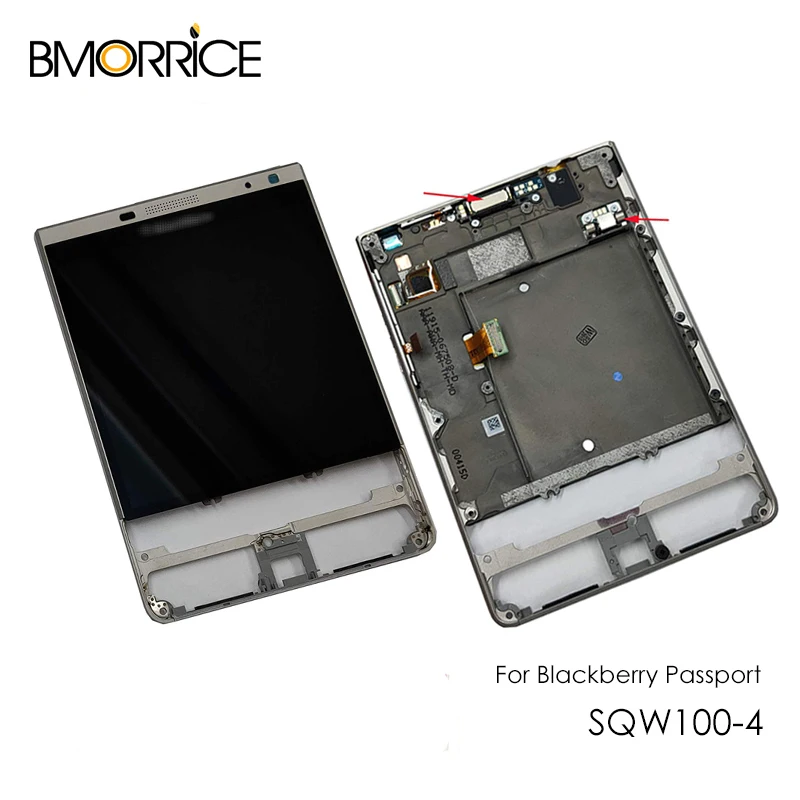 

4.5" LCD For BlackBerry Passport Silver Edition SQW100-4 Touch Glass Digitizer LCD Screen Assembly Replacement w Frame