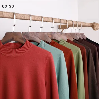 

2019 New Autumn and Winter Men's Sweater Men's round neck knit sweaters Solid Color Casual Slim Sweater Men's Brand Pullovers
