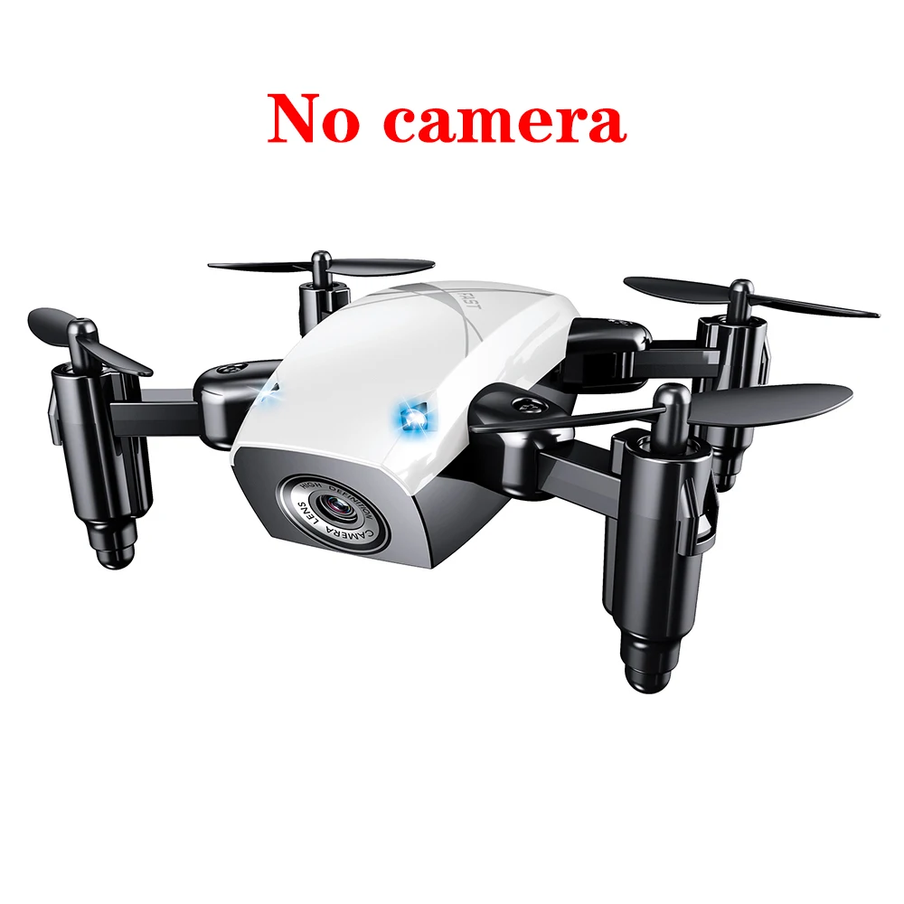 With Foam box Мини RC Дроны с/без камеры Wi-Fi fpv 0.3mp складной Квадрокоптер S9 Карманный Дрон высота удержания фотография вертолет на радиоуправлении - Цвет: With Foam box