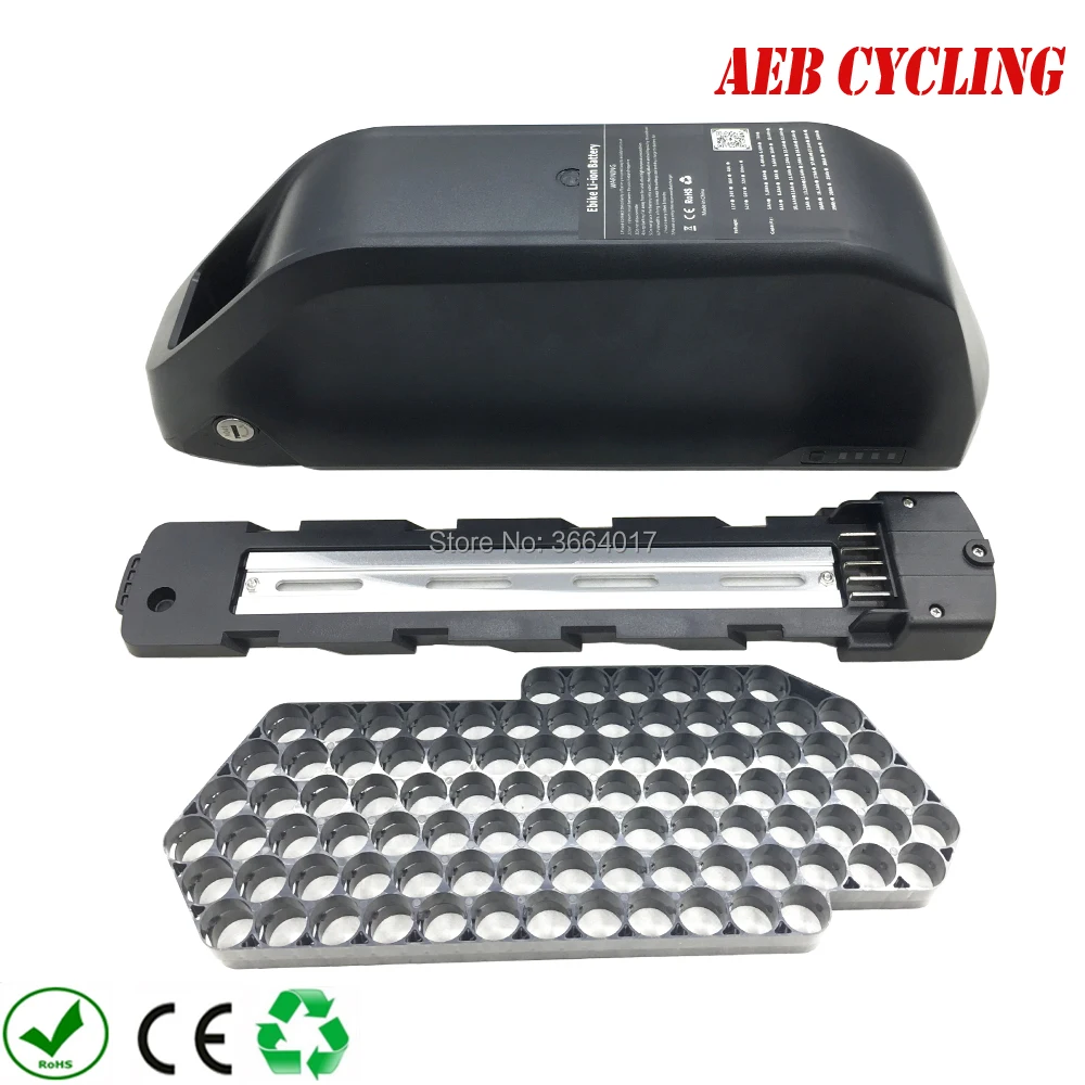 

Free shipping jumbo shark polly down tube ebike battery case DP-9 91Pcs 18650 cells ebike battery case super 73 e-bike battery