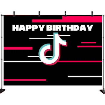 

Musical Symbol Tok Tik Background Backdrop Photoshoot Beating Audio Frequency Birthday Party Photography Photo Studio Banner
