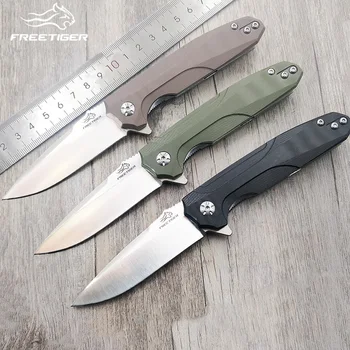 

FREETIGER FT905 Folding Knife D2 Blade G10 Handle Ball Bearing Outdoor Camping Hunting Utility Bushcraft EDC tool Pocket Knife