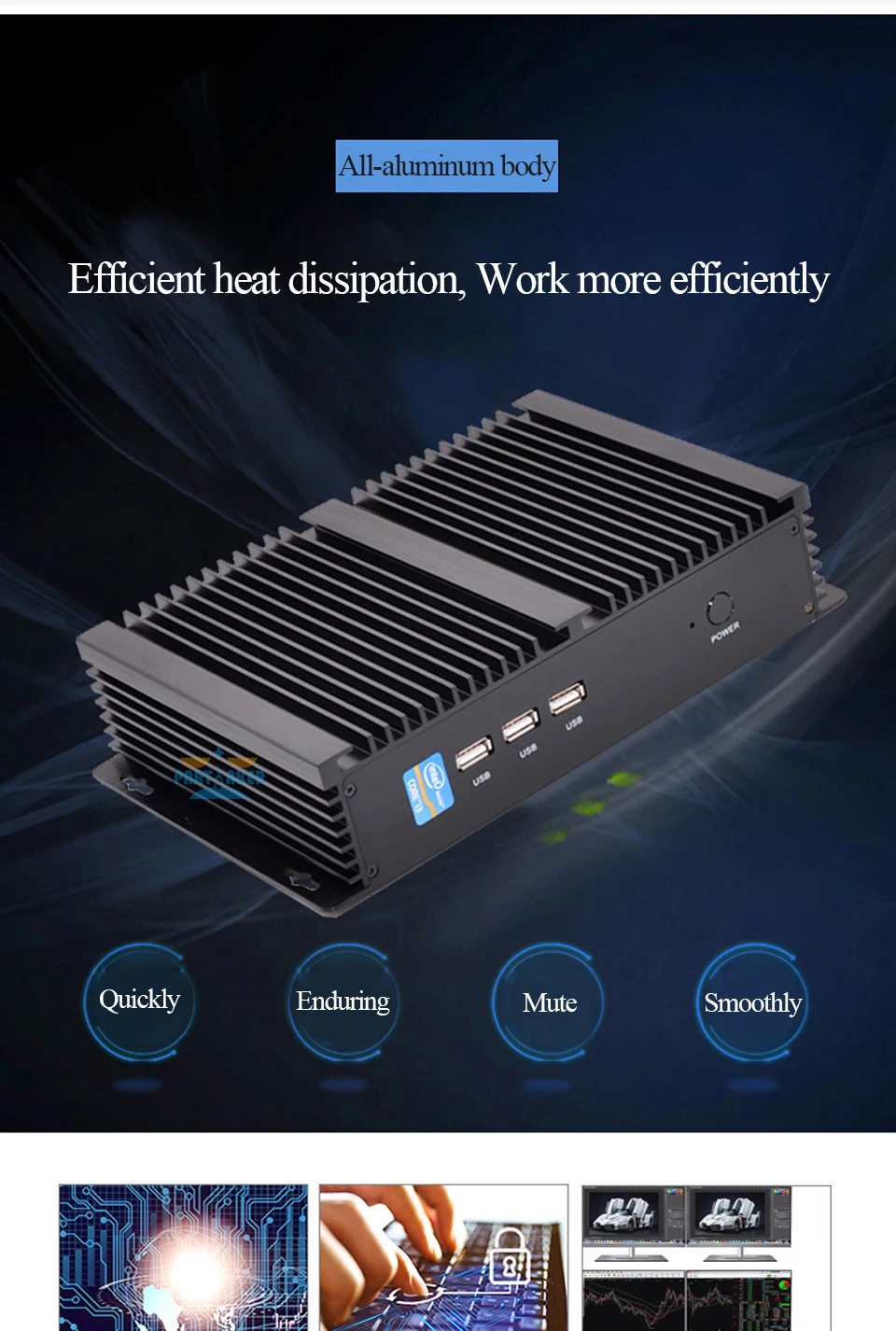 Industrial Mini PC with Intel I7 10510U, Windows 10, 2 DDR4, M.2 NVMe+Msata+2.5''SATA, 4K HTPC, Nettop HDMI VGA WiFi Description Image.This Product Can Be Found With The Tag Names Barebone Mini PC, Computer Office, Mini pc computer