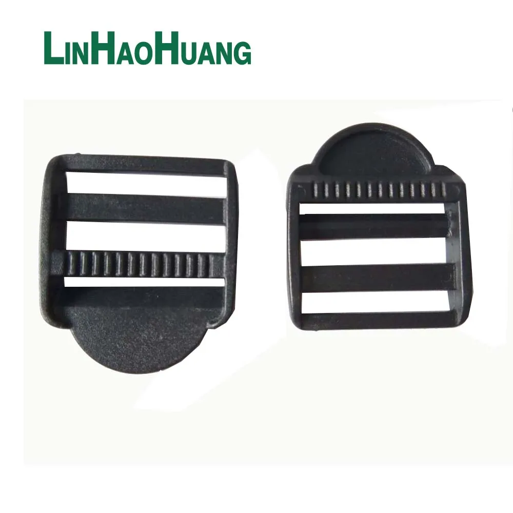 

50pcs 38mm 1.5 inch black plastic adjustable buckles Tri Glide slider buckles for backpack straps webbing