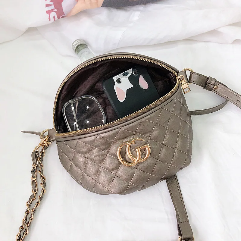 

Bag 2019 New Style WOMEN'S Fashion Handbag Rhombus Bag Dumpling Bag Chain Wallet Shoulder Cross-body Bucket Bag