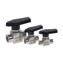 304 игольчатый клапан из нержавеющей стали 1/8 ''1/4'' 3/8 ''1/2'' женский SS304 клапан для воды, газа, масла