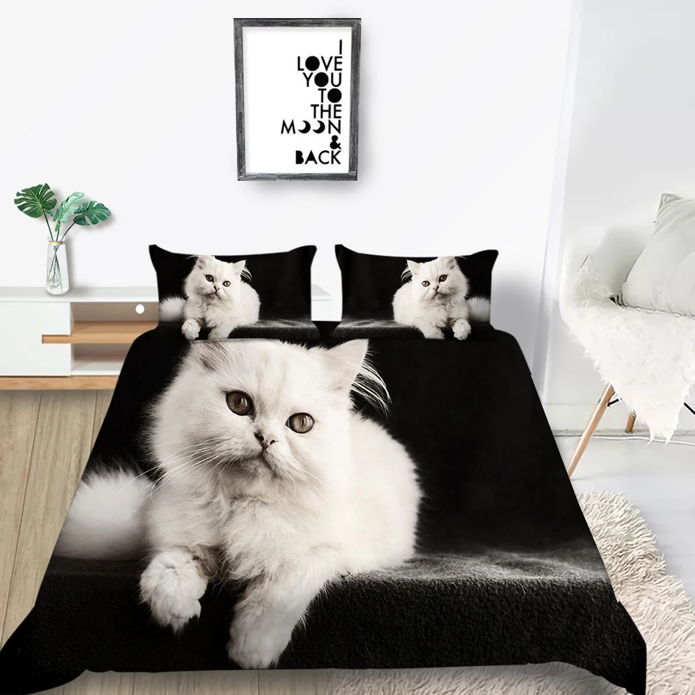 King Size Bedding Set Dog Artistic Fashionable Creative Duvet Cover Queen Twin Full Single Double Unique 2