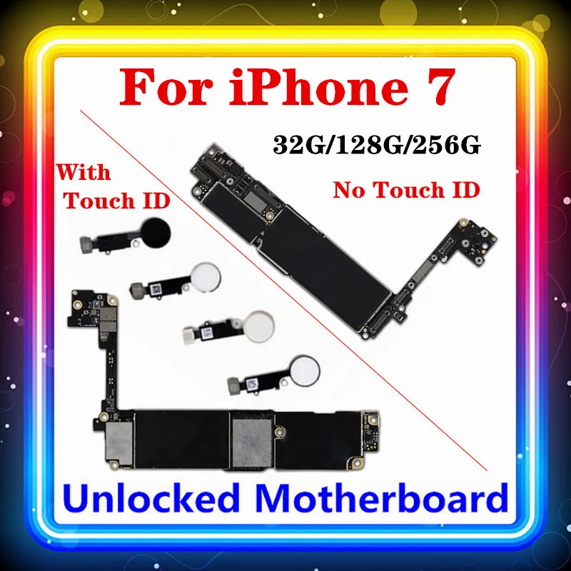 Материнская плата для IPhone 7 без/с Touch ID Iphone7 мобильная материнская 4G поддержка 32