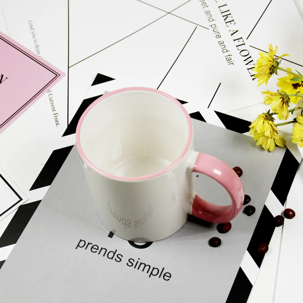 A Pink Пользовательские печатные кружки Многоцветные DIY фото логотип текст кофейная чашка путешествия керамическая чашка Семья Друзья день рождения праздник подарок - Цвет: A Pink