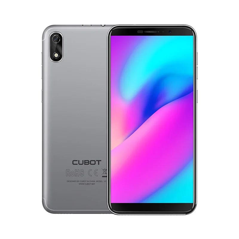 Grey Cubot J3 Смартфон Google Android Go Face ID " 18:9 полный Экран MT6580 Quad-Core 1 Гб+ 16 Гб Телефон Dual SIM карты 2000 mAh 3G сети Хороший подарок - Цвет: Grey