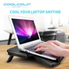 Laptop Cooler Laptop Cooling Pad Notebook Gaming Cooler Stand with Four Fan and 2 USB Ports for 14-17inch Laptop ► Photo 3/6