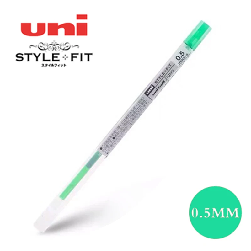 Зеленый Uni style Fit гелевая мульти ручка заправка-0,5 mm-16 цвета черный/синий/золотой/розовый Пишущие принадлежности UMR-109-05 - Цвет: Зеленый