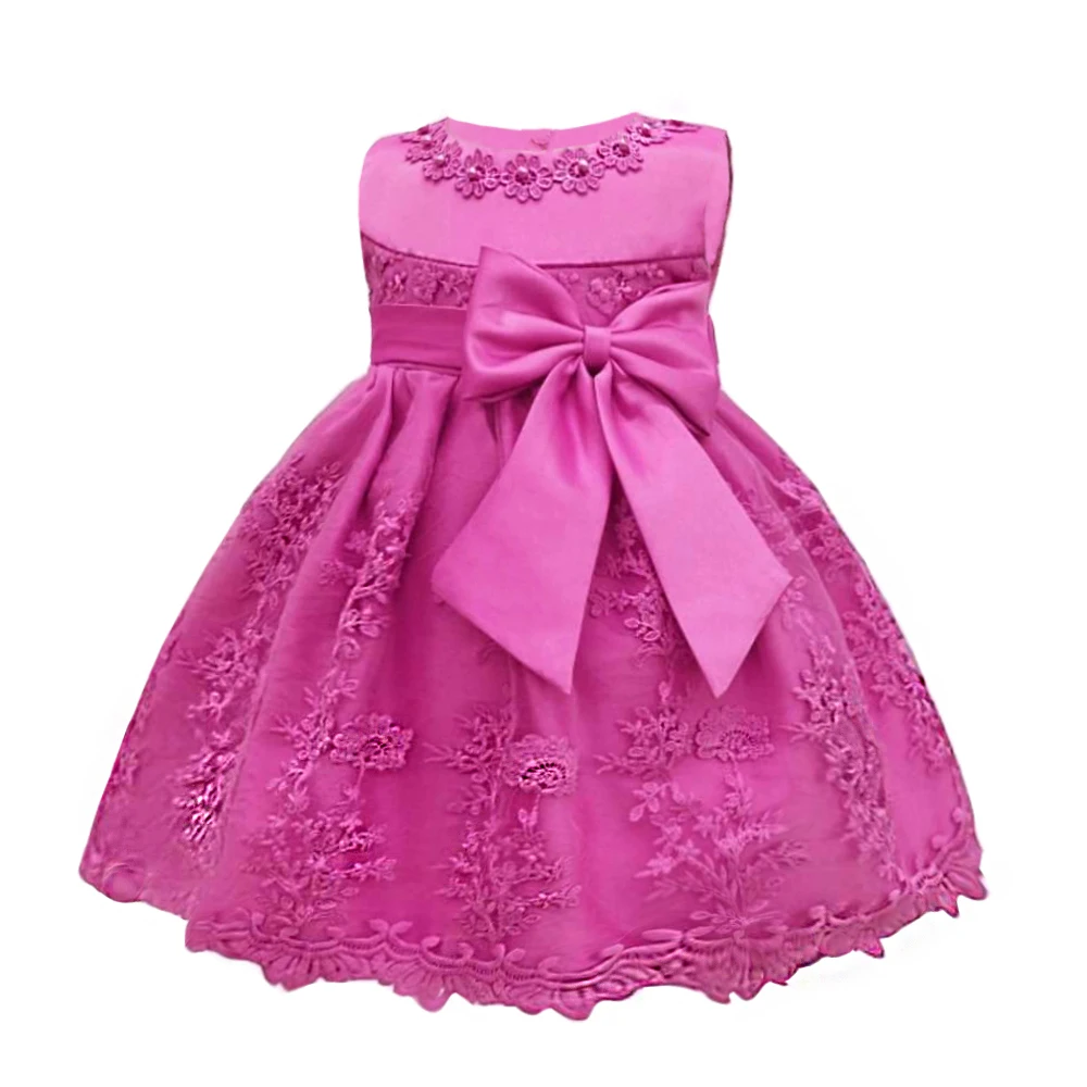 Платье для маленьких девочек детское платье принцессы для девочки 1 года День рождения платье-пачка для детский костюм для младенцев наряды для крещения для малышей возрастом 3-18 м - Цвет: Color 3