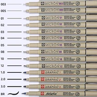 SAKURA Manga Markers Needle Pen Art Hand-painted Hook Line Pen Animation Creation Design Drawing Pen for Drawing Art Single 1