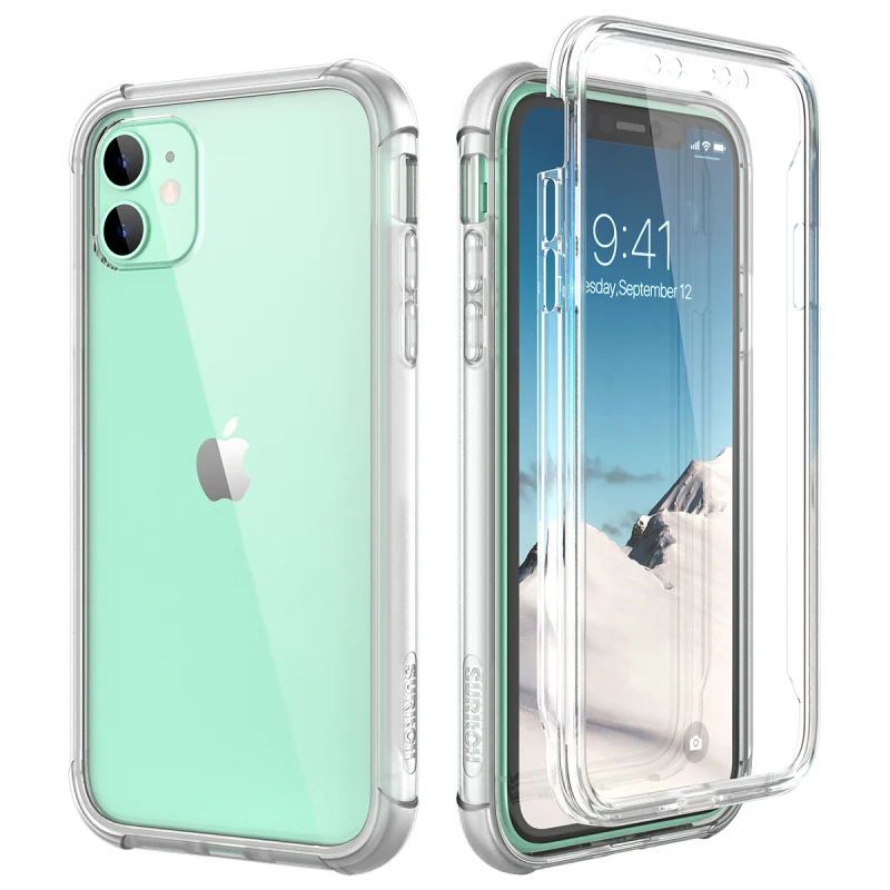 Grandever Luxury Clear Case For Iphone 11 Pro Max Case Full Body Protextion Shockproof Cover With Screen Protector Fundas Capa Flip Cases Aliexpress