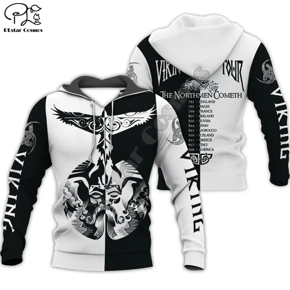 

Men Unisex harajuku Viking word tattoo Full print 3d hoodie native indian Sweatshirt zipper women Pullover streetwear jacket