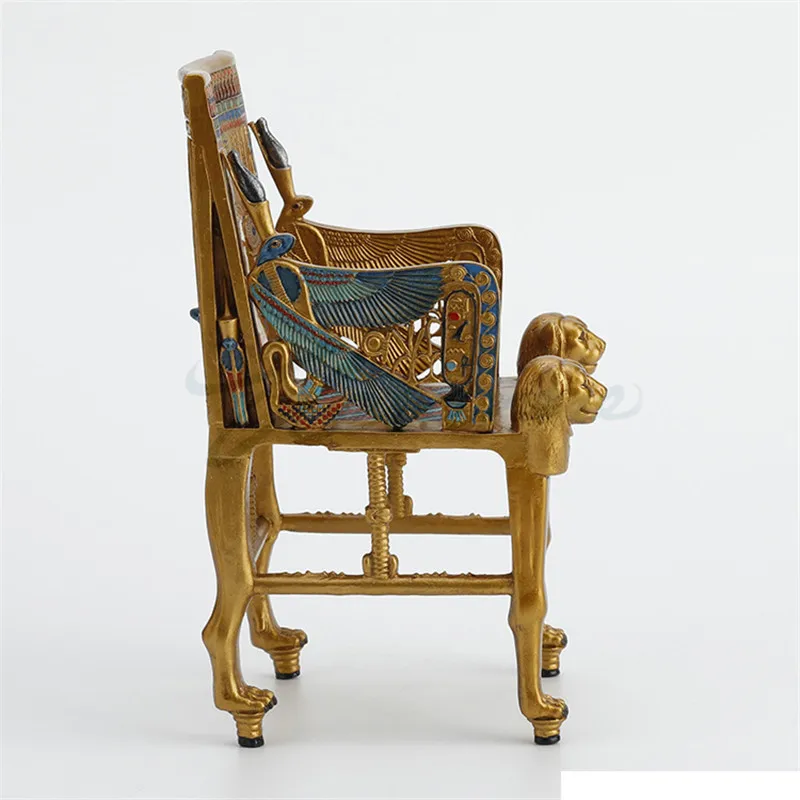 Древний Египетский Королевский стул Художественная Скульптура фигурка креативные изделия из смолы украшения для дома подарок на день рождения R3680