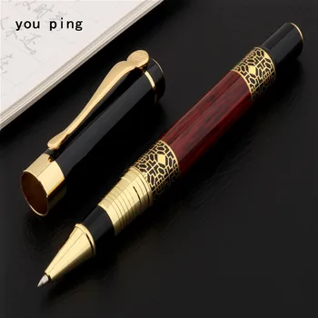 

High quality 005 Golden carving Mahogany Business office Rollerball Pen New School student Supplies