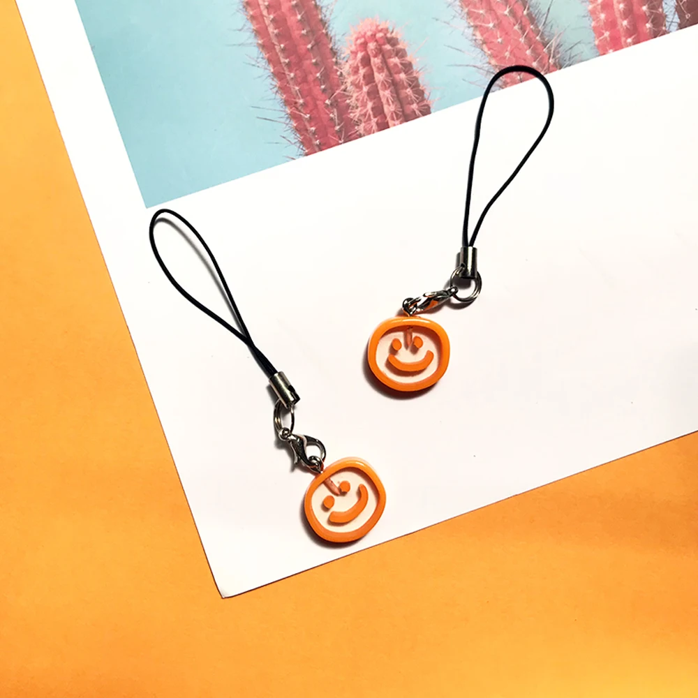 Cute Korean Smile Face Rabbit Smart Phone Strap Lanyards for IPhone/Samsung Decoration Mobile Rope Charm | Мобильные телефоны и