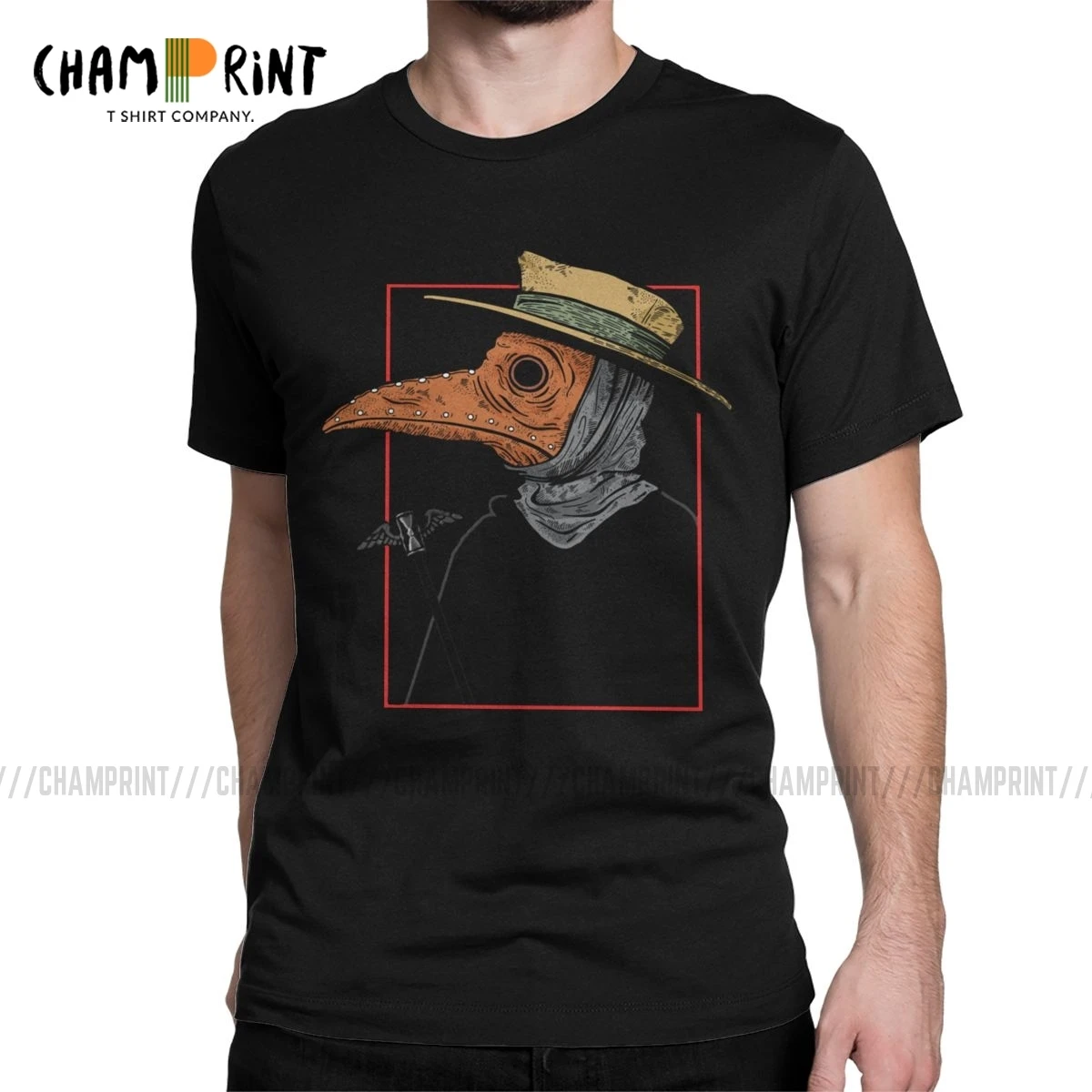 Steampunk Horror Plague Doctor Men T 