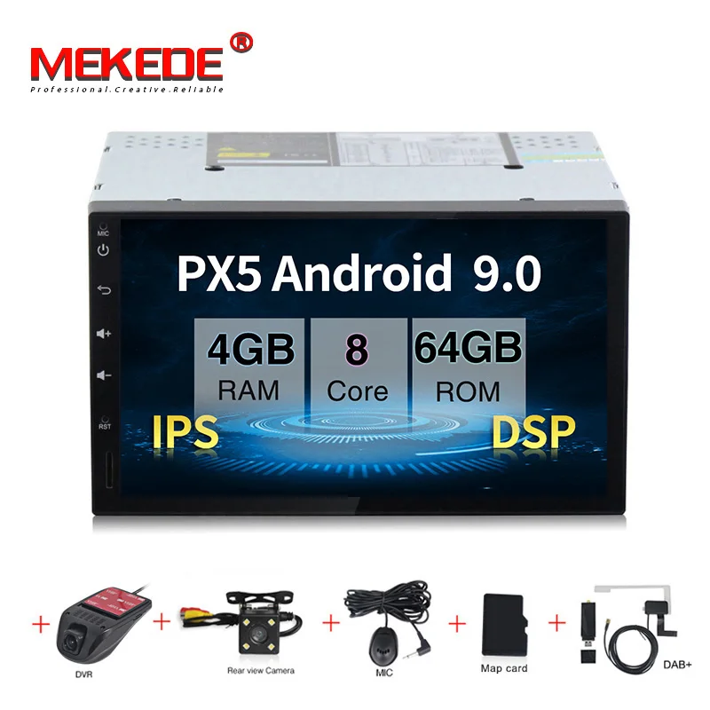 

MEKEDE 7" Android 9.0 Octa Core 4G+64G Universal Double 2 Din for Nissan Car Audio Stereo GPS Navigation Radio Car Multimedia
