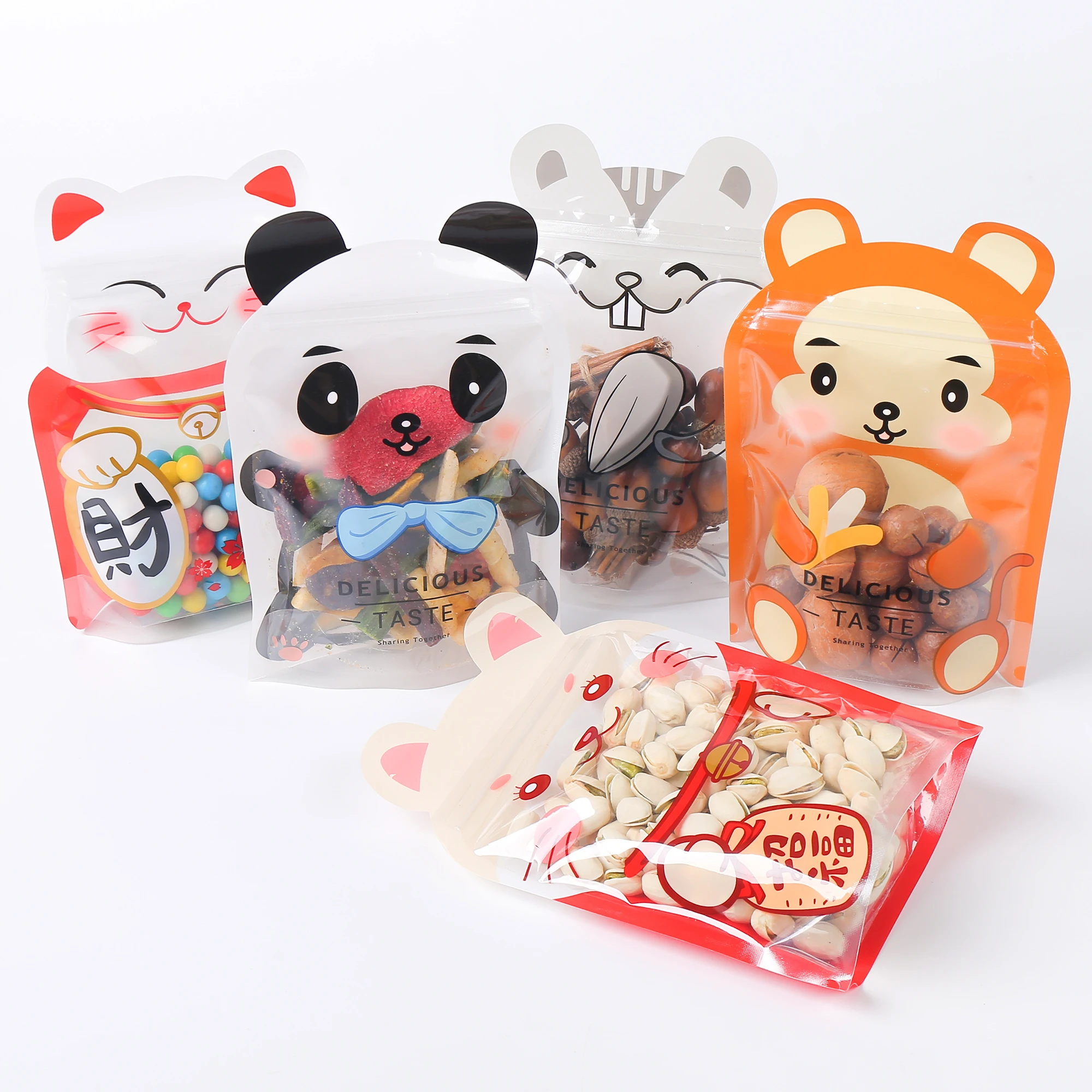 100 шт./лот экологически чистые сумки органайзеры для печенья вертикальные