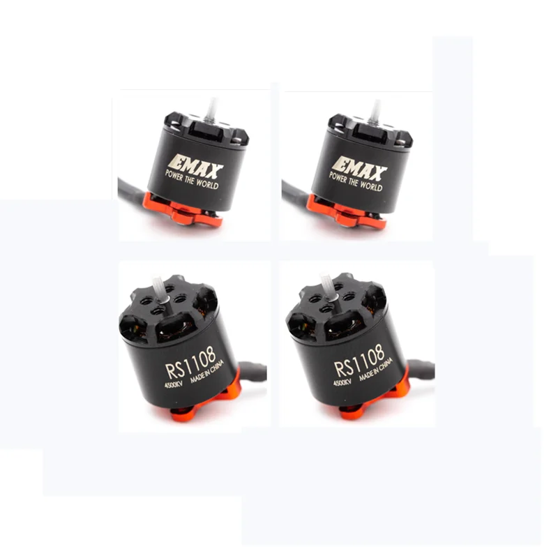 

EMAX RS1108 1108 4500KV 5200KV 6000KV 2S 4S Brushless Motor Support 2inch - 3inch propeller For Micro FPV Racing RC Drone