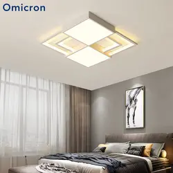 Omicron квадратный светодиодный потолочный светильник белый домашний светильник для гостиной столовой спальни Luminarias
